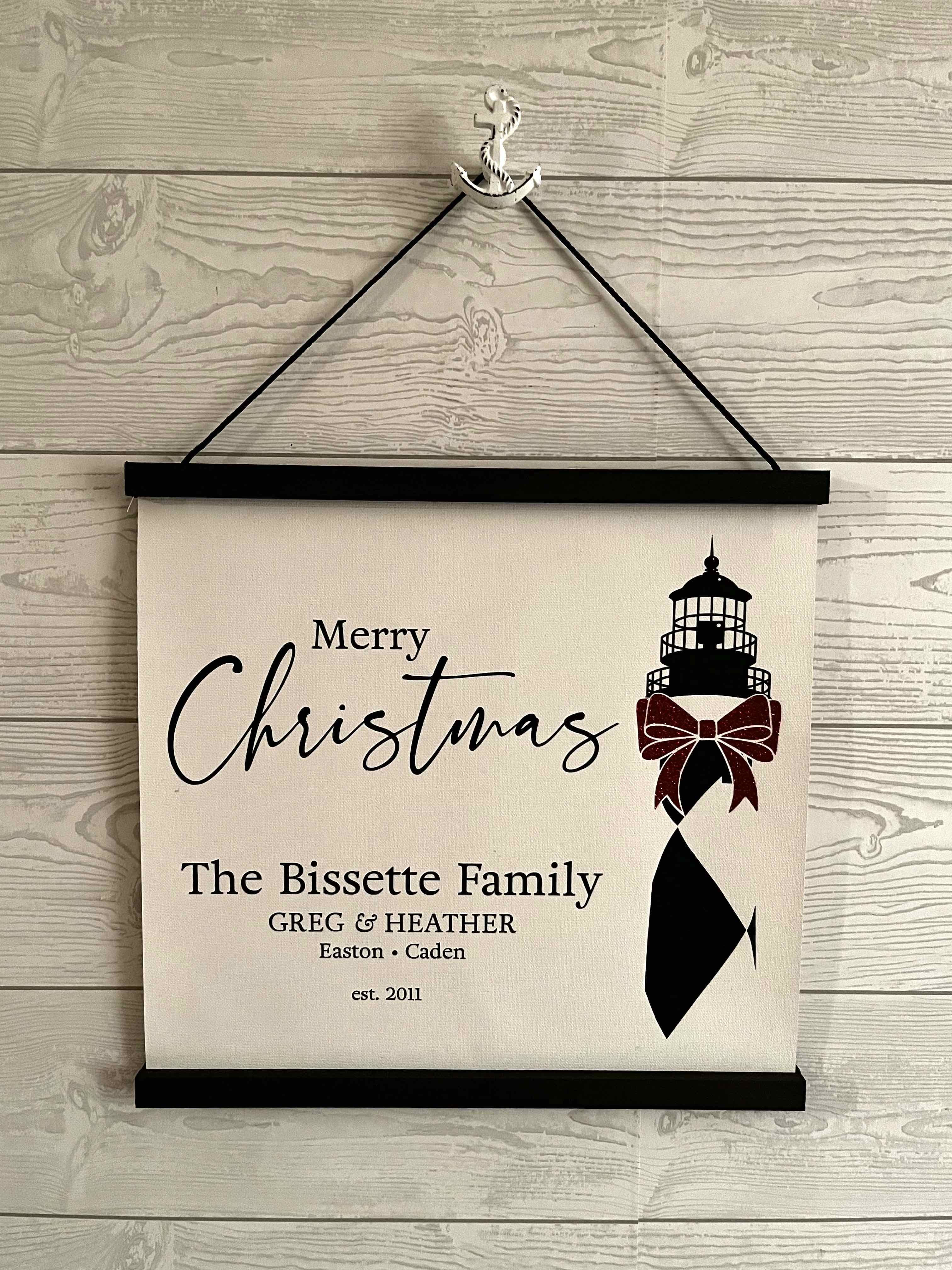 Cape Lookout Merry Christmas Personalized